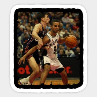 John Stockton vs Tony Parker Sticker